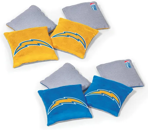 Vista 29 de Wild Sports - Bolsas de frijoles de doble cara de fútbol americano profesional de la NFL, 8 unidades, bolsas de lanzamiento de primera calidad