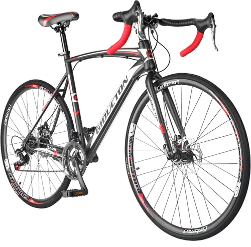 Vista 10 de EUROBIKE Bicicleta de carretera para hombre, YH-XC550 bicicleta de carretera para hombres, bicicleta de marco de 21.3 in, ruedas 700C, bicicletas