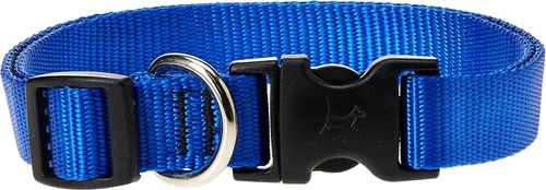 Vista 16 de Collar para perros, ajustable para perros pequeños a grandes. 3/4 de pulgada. De LupinePet, Azul