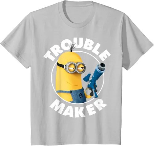 Vista 29 de Despicable Me Minions Kevin Fabricante de Problemas Gráfico Camiseta Negro
