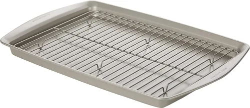 Vista 22 de Rachael Ray El juego de utensilios antiadherentes para hornear sin agarres incluye molde antiadherente para pan, moldes para hornear, moldes