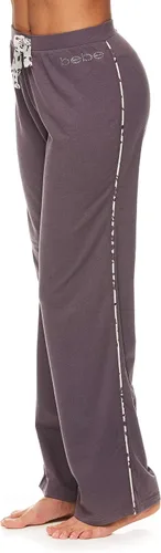 Vista 3 de bebe Womens Button down Shirt and Pajama Pants Lounge Sleep Set