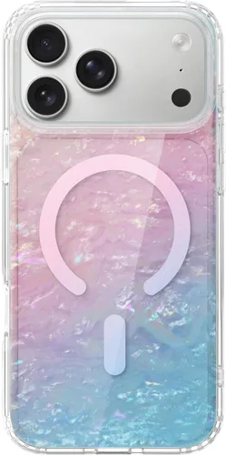 Vista 11 de LONLI Hue - Funda para iPhone 18 Pro y 17 Pro, diseño botánico floral azul