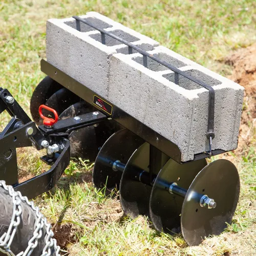 Vista 8 de Brinly Enganche de manguito ajustable para remolque detrás de la grada de discos, 39" por 40