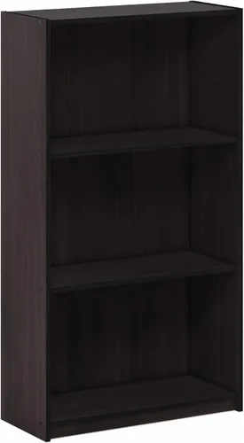 Vista 19 de Furinno Estantería básica para libros, moderna de 3 niveles, estantería con estantes abiertos, 9.3 x 21.8 x 39.5 pulgadas, para sala de estar Roble