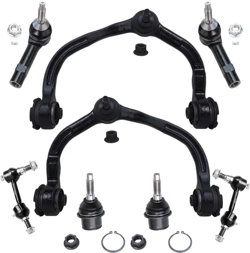 Vista 418 de Detroit Axle - Kit de brazos de control de extremo de 8 piezas para Toyota 2001-2003 Highlander 2002-2003 Camry Lexus ES300, 2 conjuntos de brazos