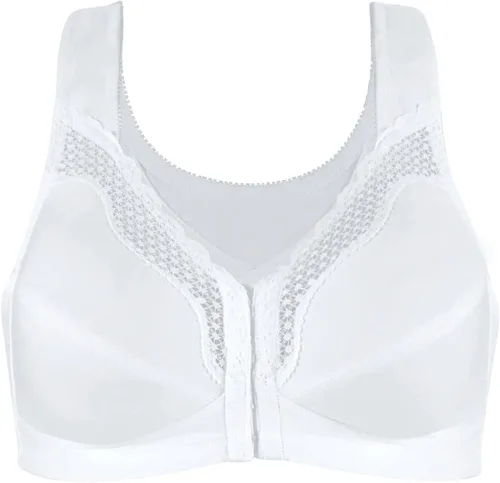 Vista 2 de Exquisite Form Sujetador de algodón totalmente inalámbrico para mujer 5100531 con cierre frontal y encaje