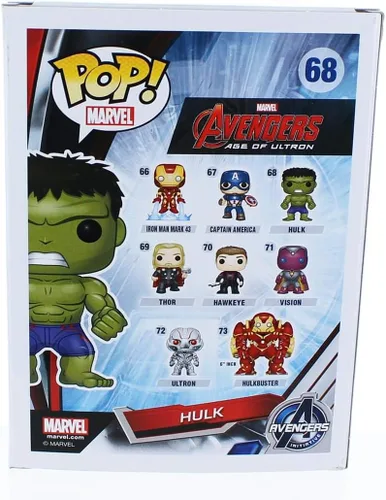 Vista 3 de Figura de vinilo de Hulk con cabeza redonda de película Funko POP: los vengadores 2 de Marvel.