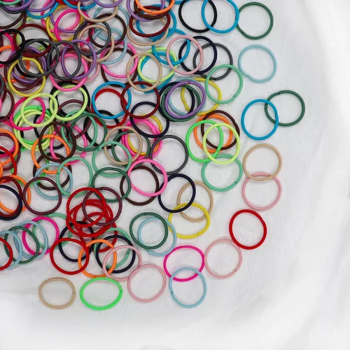 Vista 7 de 200 lazos pequeños para el cabello, lazos para el pelo de bebé 200pcs/20colors