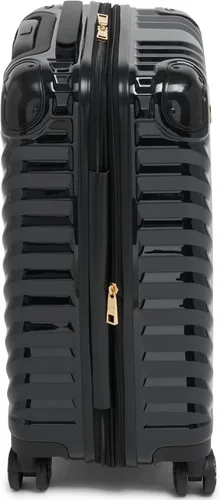 Vista 5 de Karl Lagerfeld Paris Carryon Spinner Wheels Hardside para mujer, Negro -, Carryon Spinner Wheels Hardside