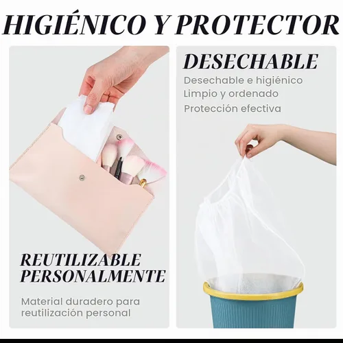 Vista 5 de SmoothNovelty - 30 unidades desechables de protección de maquillaje facial