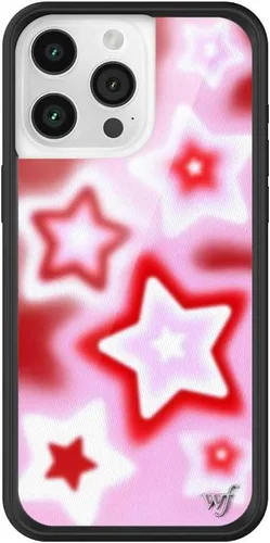Vista 65 de Wildflower Cases - Funda Surf's Up, Compatible con Apple iPhone 15 Pro Max Moderno, Rojo, Morado, Floral, Verano, Playa - Parachoques Protector