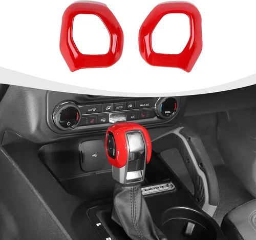 Vista 9 de RAZPOY Cubierta de la perilla de la palanca de cambios compatible con accesorios interiores Ford Bronco 2021-2025, color azul