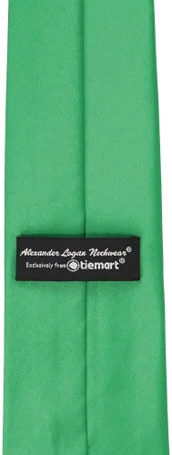 Vista 246 de tiemart Corbata de color sólido para hombre Longitud estándar