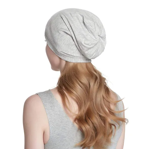 Vista 103 de Alnorm - Gorro con forro de satén y suave banda elástica para hombres y mujeres, talla única Se ajusta a la mayoría