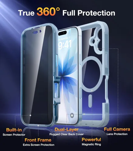 Vista 829 de DIACLARA - Funda transparente compatible con iPhone XR 6.1 pulgadas 2018