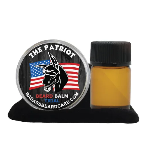 Vista 6 de Badass Beard Care Paquete de prueba de aceite y bálsamo para barba para hombres, Havana Haze, ingredientes naturales, mantiene la barba y el bigote