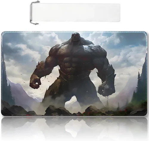 Vista 39 de Tapete de juego MTG cosido de alta calidad con zonas y parte trasera de goma antideslizante, tapete de juego TCG para MTG y otros juegos de cartas