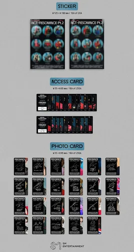 Vista 4 de NCT 2020 [RESONANCE] PT. 2 2nd Album ARRIVAL Ver. 1ea CD+1ea Photo Card+1ea Access Card+1ea Sticker+1ea Folding Poster(On pack)+ETC+TRACKING CODE