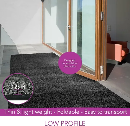Vista 9 de iCustomRug - Alfombras de césped artificial para interiores y exteriores, muchos tamaños personalizados y anchos, bordes acabados con dobladillos a
