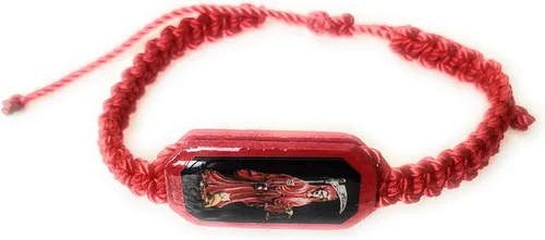 Vista 5 de Pulsera de hilo rojo Pulsera Roja de hilo de la Santa Muerte