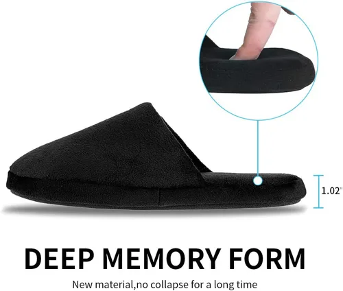 Vista 6 de Pantuflas de espuma viscoelástica, mullidas y mullidas para spa, hotel, casa, hogar, para mujeres y hombres