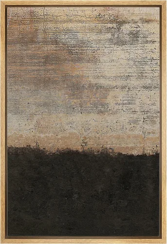 Vista 8 de IDEA4WALL Lienzo enmarcado para pared, acuarela pastel, cordillera, valle, ilustraciones abstractas, naturaleza, arte moderno, bohemio, decorativo