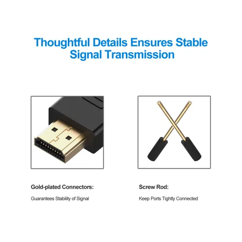 Vista 3 de Rankie Cable HDMI a DVI, macho a macho CL3 clasificado de alta velocidad bidireccional, 6 pies (negro)