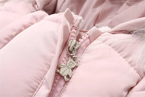 Vista 6 de Abrigos para bebés y niñas y niños chaqueta de nieve de invierno chaqueta con cremallera chaqueta de nieve con capucha rosa 6-12 meses