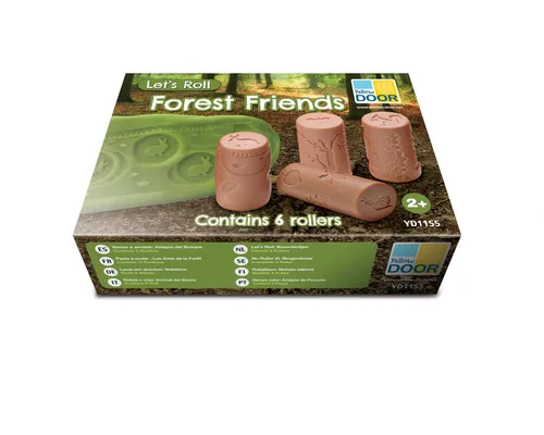 Vista 7 de Yellow Door Let's Roll, Forest Friends Rollers, juego de 6
