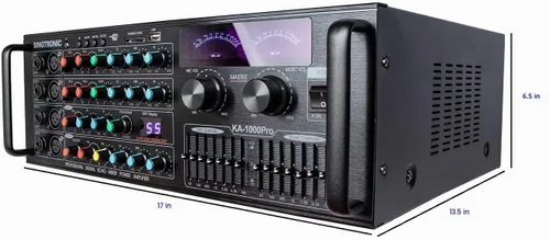 Vista 3 de SINGTRONIC Sistema de karaoke completo profesional de 2000 WATTS Paquete gratis: Canciones ilimitadas de YouTube, HDMI construido, grabación de voz