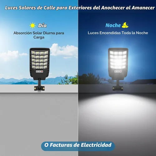 Vista 5 de OKPRO Luces Solares al Aire Libre Impermeables - Luces de Calle Solares al Aire Libre de Ángulo Amplio de 320° IP66 Impermeables, Luces