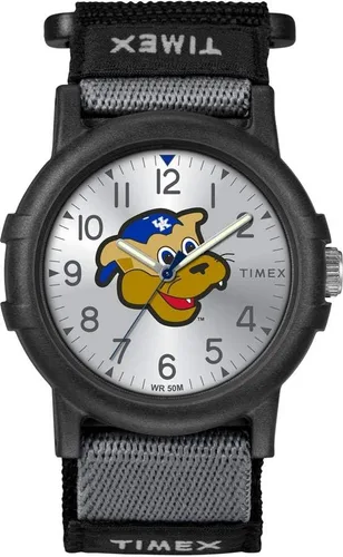 Vista 45 de Timex Reloj unisex Collegiate Recruit de 1.496 in - Tennessee Volunteers con correa de tela negra