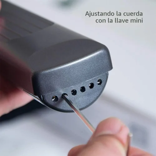 Vista 7 de Herramienta de práctica de acordes de guitarra de bolsillo, cuello de guitarra portátil para principiantes con pantalla giratoria de acordes