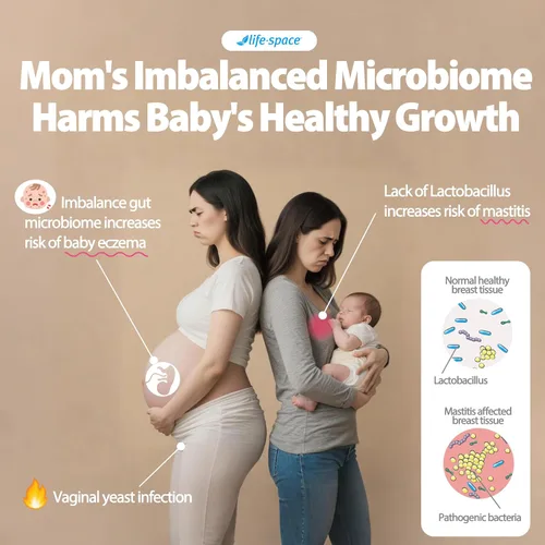 Vista 8 de Life-Space Paquete de probióticos de la futura madre y más allá: cuidado femenino y apoyo prenatal, para una microflora vaginal saludable