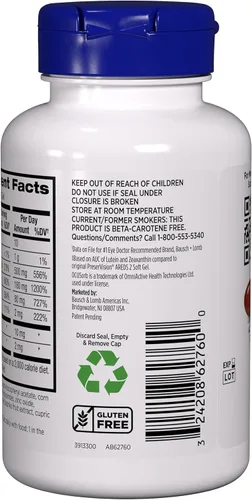 Vista 3 de PreserVision AREDS 2 Suplemento vitamínico y mineral para ojos con OCUSorb, 120 geles suaves veganos, contiene luteína, zeaxantina, vitamina C