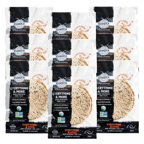 Vista 7 de Eureka Tortilla All Flavors - Paquete variado Tortillas de harina artesanales Mini granos enteros de 6 pulgadas Veganas, sin OMG, bajas
