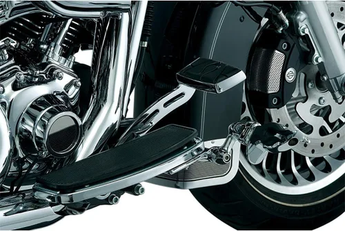 Vista 2 de Kuryakyn 9061 Componente de Control de Pie para Motocicleta: Pedal de Freno Extendido para Motocicletas Harley-Davidson 1987-2017, Cromado