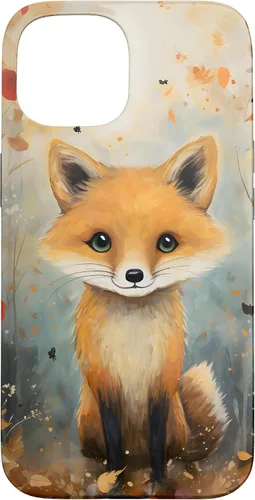 Vista 6 de Cute Fox Fall Woodland Forest Autumn Leaves Case for iPhone 17