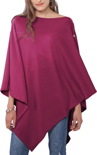 Vista 31 de MissShorthair Versatile Women's Shawl Wrap – Soft Knitted Poncho Cape Scarf for Fall Winter