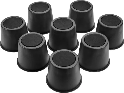 Vista 10 de Elevadores de cama de 2 pulgadas, elevadores redondos de muebles para patas delgadas, elevadores de patas de mesa y silla, protectores de suelo