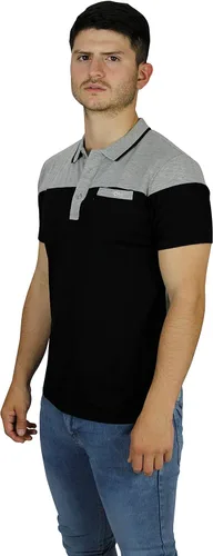 Vista 3 de Chili Beans Polo de manga corta multicolor para hombre Ajuste delgado Elástico y cómodo 65% algodón y 35% poliéster