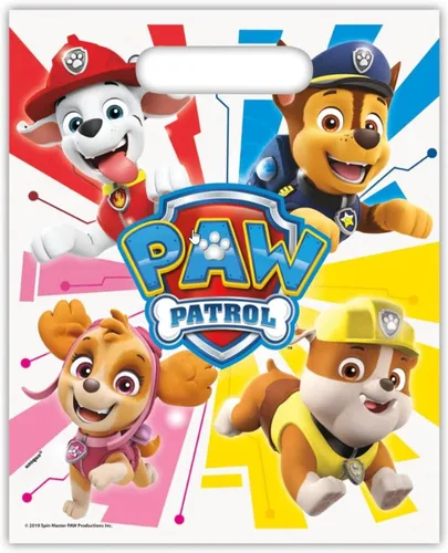 Vista 2 de Unique Paw Dog Puppies Patrol Bolsa de botín – Bolsa de botín para niños para fiestas de cumpleaños – Paw Patrol Birthday Sacs a cadeaux Pour Enfant
