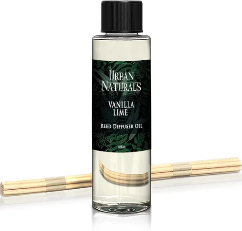 Vista 60 de Urban Naturals Recambio de aceite difusor de varillas ámbar y lavanda, lavanda relajante, ámbar cálido, aroma calmante para habitación, 4 onzas +