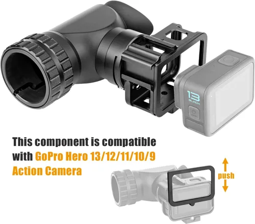 Vista 2 de Forevercam, soporte de adaptador de cámara GoPro para mira de rifle, para cámaras Gopro Hero 13 12 11 10 9, aluminio, mira telescópica, graba todo