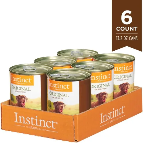 Vista 6 de Instinct - Comida húmeda original para perros, receta libre de granos - Carne de res real, 13.2 onzas (Paquete de 6)