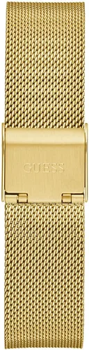 Vista 4 de GUESS Reloj analógico con logotipo plateado