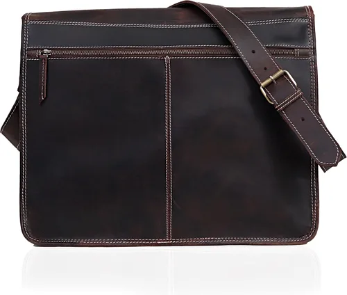 Vista 5 de 11 pulgadas pequeño Crossbody hombro cuero genuino iPad/Tablet Vintage Messenger Bag para 10.5 pulgadas iPad pro para mujeres y hombres