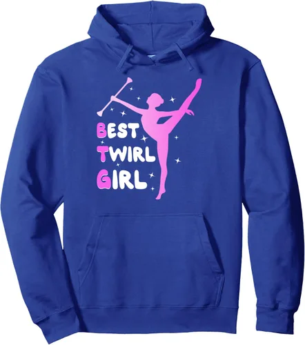 Vista 4 de Baton Twirler Baton Twirling Recitals Majorette Dance Pullover Hoodie