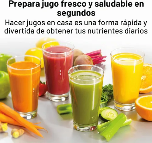 Vista 3 de Hamilton Beach Professional Máquina exprimidora, extractor centrífugo, con súper canal de 3.5 pulgadas para frutas y verduras enteras, herramienta